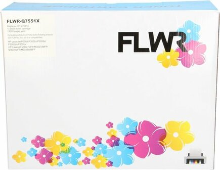 FLWR - Toners / HP 51A / zwart / Geschikt voor HP