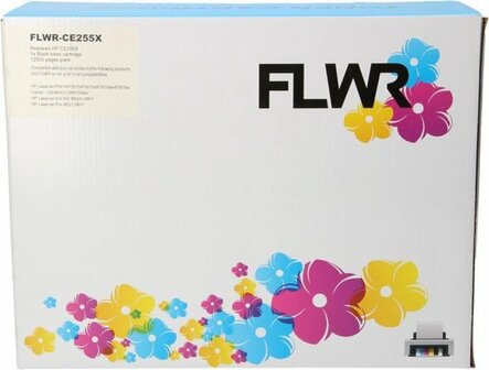 FLWR - Toners / HP 55X / zwart / Geschikt voor HP