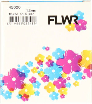 FLWR - Labels / Dymo 45020 / wit / Geschikt voor Dymo