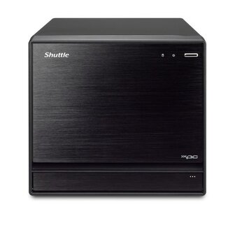 Shuttle SH570R8 Black XPC Slim Cube PC barebone, 13L sized, LGA1200, 4x DDR4, DIMM, Wi-Fi 5, 500 W