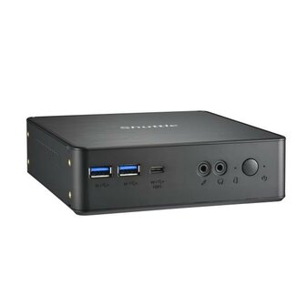 Shuttle NC40U XPC Nano PC NC40U Mini PC barebone, Intel Celeron 7305U, 6x USB3.2, 2x M.2, LAN, 24/7