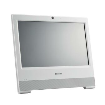 Shuttle X50V9 White All-In-One Barebone X50V9, 15.6&quot; Touch-Screen, Cel. 7305U, Wifi, IP54, fanless