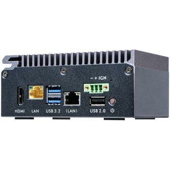 Shuttle SPCEL03 Edge Mini PC Barebone, Intel Atom x6413E SoC, BGA 1493, DDR4-SDRAM, 2x M.2