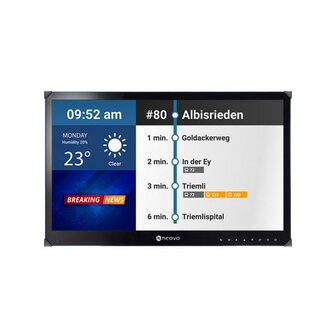 AG Neovo TBX-2201, Digital signage flat panel, 21.5&quot;/ 54.6 cm. LED, 1920 x 1080 pixels, 24/7