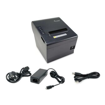 Equip 351004 80mm Thermal POS Receipt Printer with Auto Cutter, USB/Bluetooth/WiFi/Cash Drawer conn