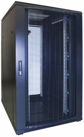 27U serverkast met geperforeerde deur 800x1000x1400mm (BxDxH)