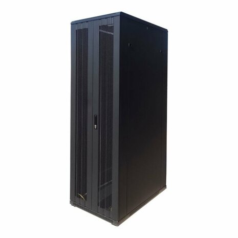 47U serverkast met dubbele geperforeerde voor- en achterdeur 600x800x2200mm (BxDxH)