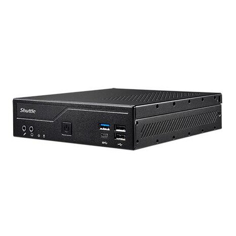 Shuttle DH610 XPC Slim PC Barebone, LGA1700, Intel H610, 2x DDR4 (max.64GB) 1x2.5" bay, M.2, HDMI,