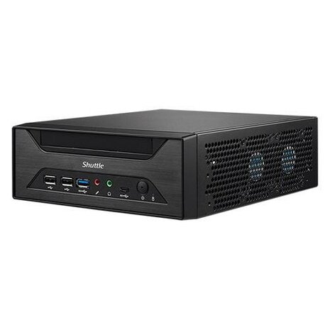 Shuttle XH610 XPC Slim Barebone, LGA1700, Intel H610, HDMI, DP, VGA, 2x COM, 2x LAN, 2x2.5", 24/7