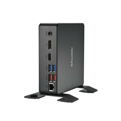 Shuttle NC40U XPC Nano PC NC40U Mini PC barebone, Intel Celeron 7305U, 6x USB3.2, 2x M.2, LAN, 24/7