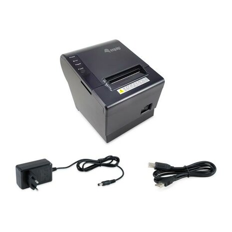 Equip 351001 58mm Thermal POS Receipt Printer with Auto Cutter, USB/Ethernet/Cash Drawer connection