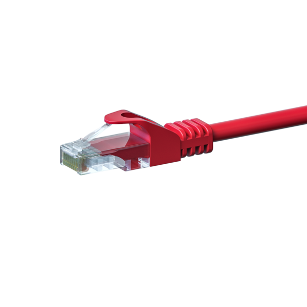 CAT5e UTP patchkabel 0,50m rood - CCA