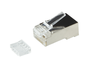 CAT6 Connector RJ45 + Hulpstukje - Shielded - voor soepele kern