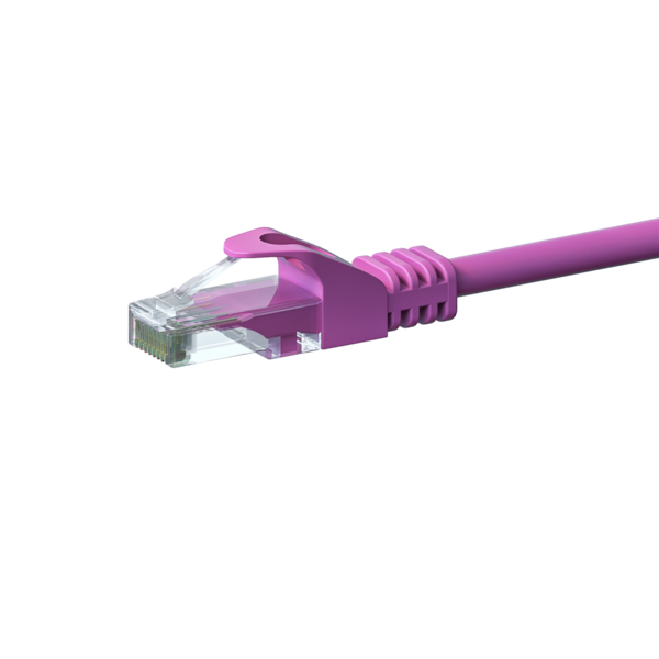 CAT6 UTP patchkabel 0,25m roze - CCA