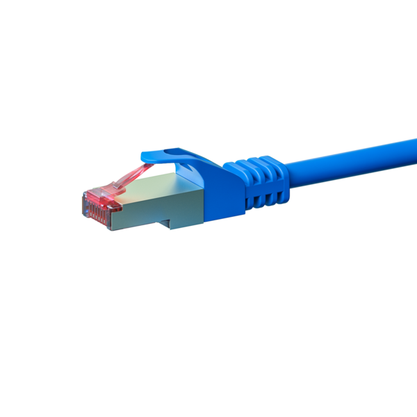 CAT6 S/FTP (PIMF) patchkabel 0,25m blauw