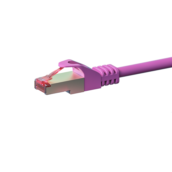 CAT6 S/FTP (PIMF) patchkabel 0,25m roze