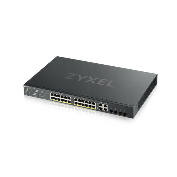 Zyxel 24-poorts GS1920 smart managed PoE+ switch