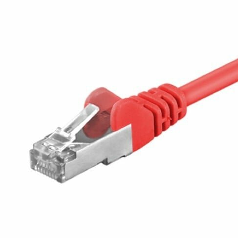 CAT5e FTP patchkabel 0,25m rood