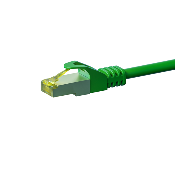 Cat7 S/FTP (PIMF) patchkabel 7,50m groen