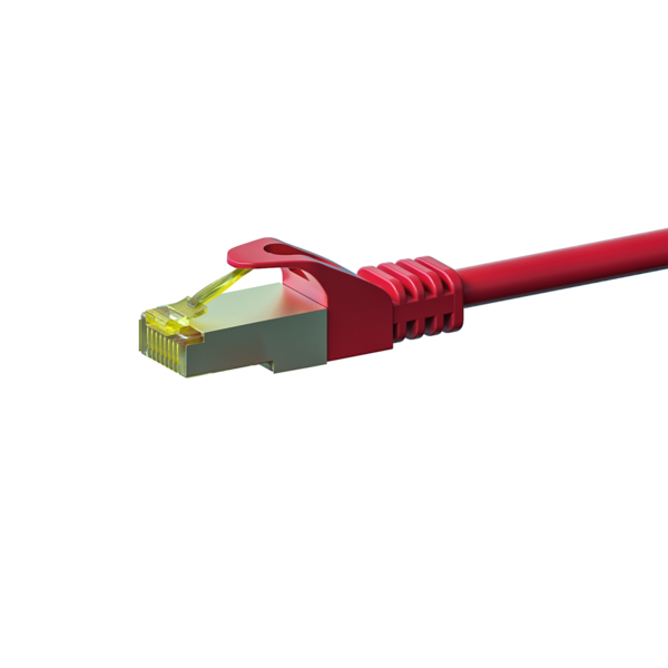 Cat7 S/FTP (PIMF) patchkabel 10m rood