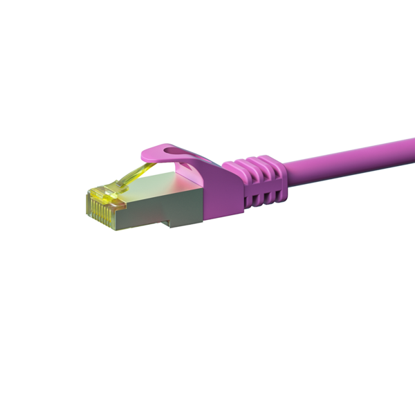 Cat7 S/FTP (PIMF) patchkabel 20m roze