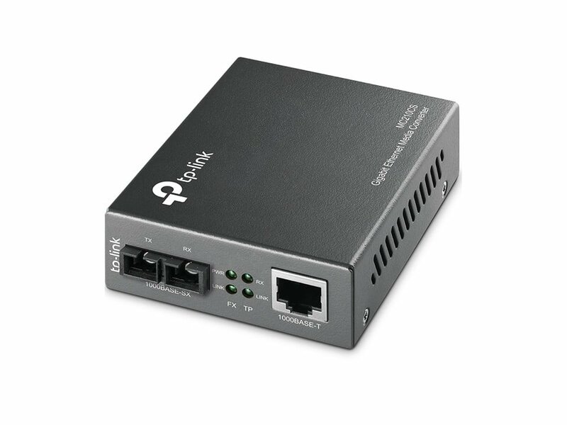 Glasvezel converter TP-Link MC210CS singlemode 1310nm SC 15Km