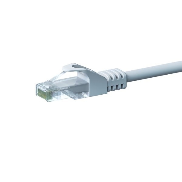 UTP CAT5e patchkabel 1m wit - 100% koper