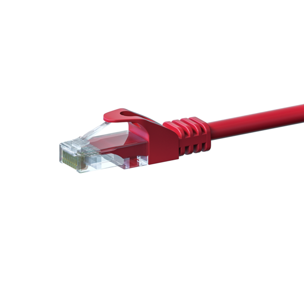 UTP CAT5e patchkabel 10m rood - 100% koper