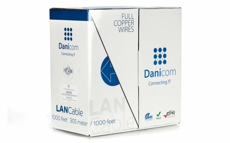 DANICOM CAT6 UTP 305m kabel op rol stug -  LSZH (B2ca)