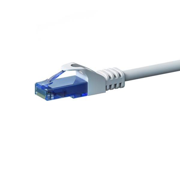 UTP CAT6a patchkabel 1m wit - 100% koper