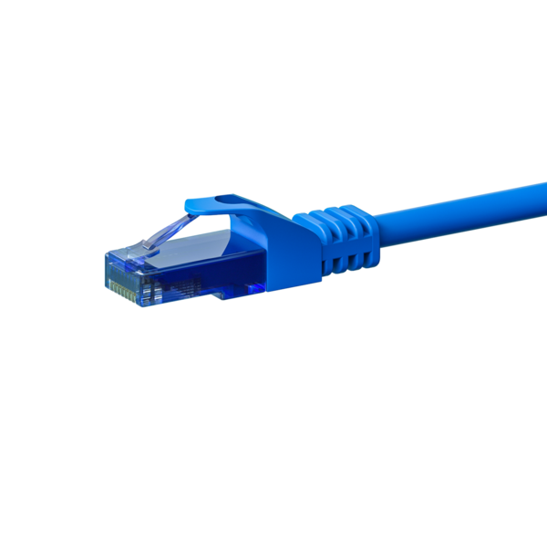 UTP CAT6a patchkabel 1m blauw - 100% koper