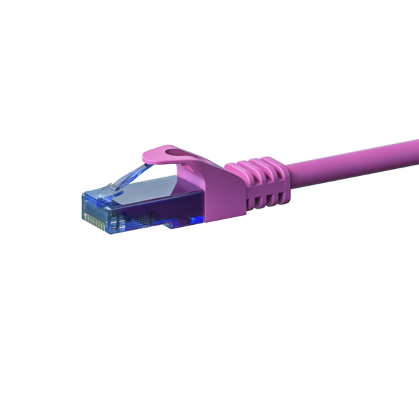 UTP CAT6a patchkabel 1m roze - 100% koper