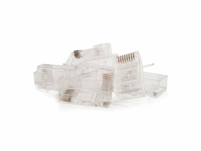 CAT5e Connector RJ45 - Unshielded - voor soepele en stugge kern - 10 stuks