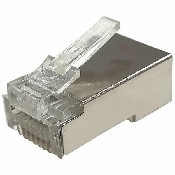 CAT5e doorsteek connector RJ45 pass through - shielded - voor soepele en stugge kern