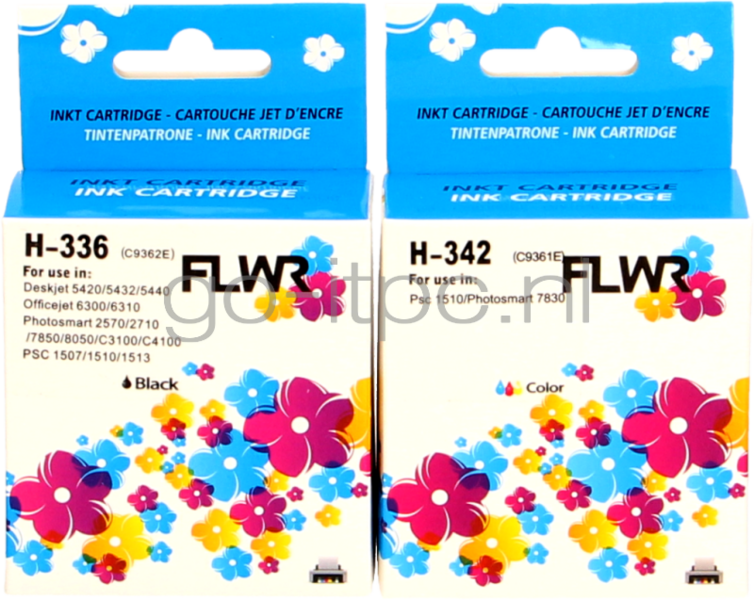 FLWR HP 336/342 2-pack - Optie 74