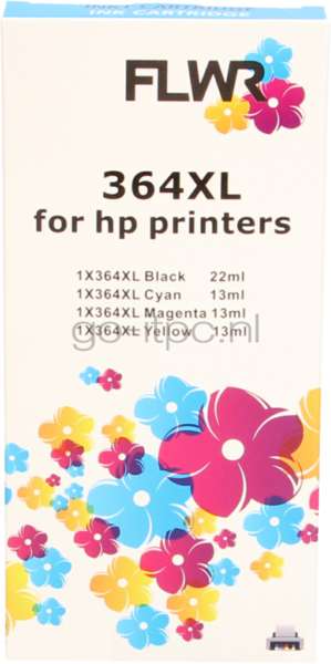 FLWR HP 364XL 4-pack - Optie 80