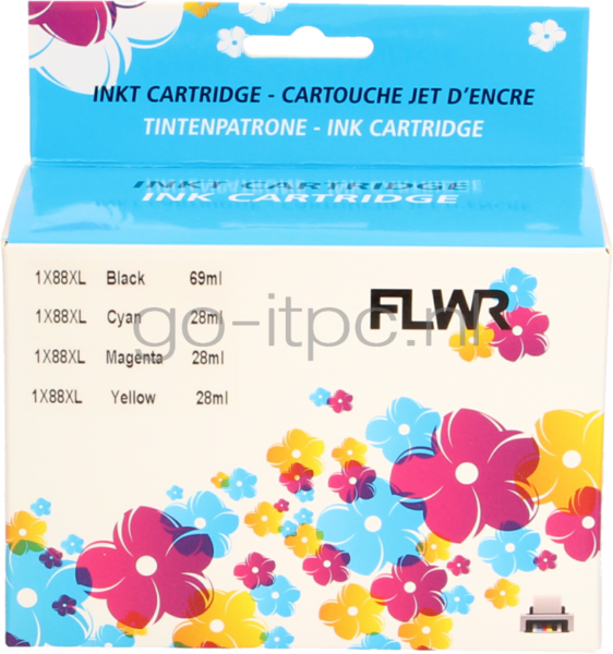 FLWR HP 88XL 4-pack - Optie 82