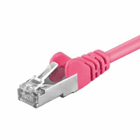 CAT5e FTP patchkabel 10m roze