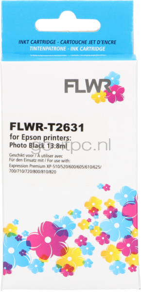 FLWR Epson 26XL foto zwart