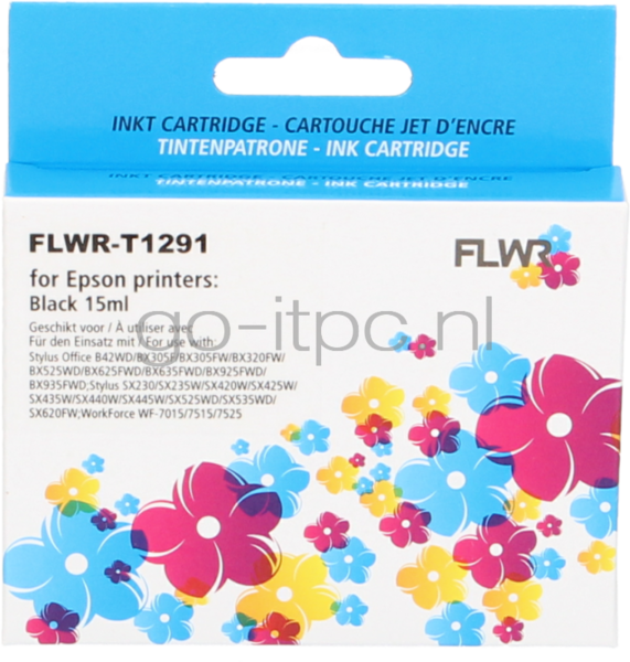 FLWR Epson T1291 zwart