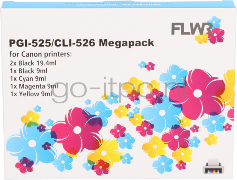 FLWR Canon PGI-525 / CLI-526 Megapack