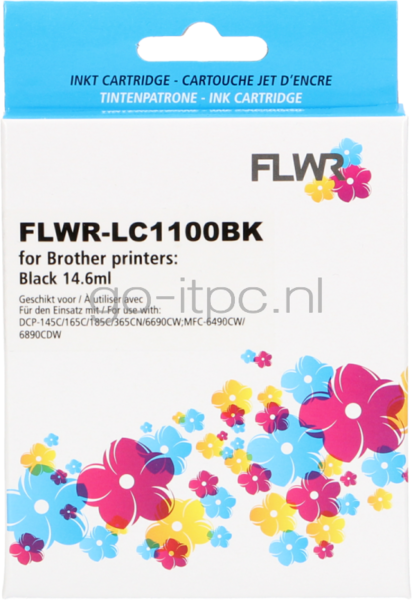 FLWR Brother LC-1100BK zwart