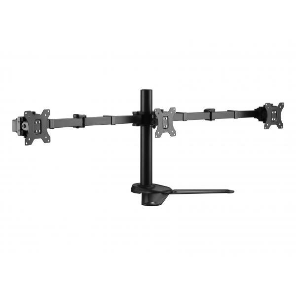 Equip 650125 Articulating Triple Monitor Tabletop Stand, 3x 17 - 27&quot;. 21 kg, 75 x 75/ 100 x 100 mm