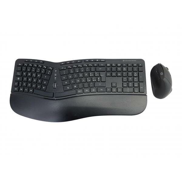 Conceptronic ORAZIO02IT ORAZIO ERGO Wireless Ergonomic Keyboard &amp; Mouse Kit, Italian layout, Qwerty