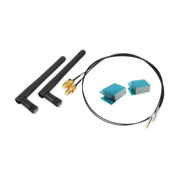 Shuttle CWL01 WLAN KIT (antennas &amp; cables) for industrial Box-PC, 2.4/ 5 GHz, RP-SMA, Indoor, Black