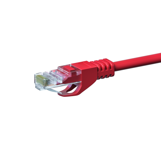 CAT5e UTP patchkabel 0,50m rood - CCA