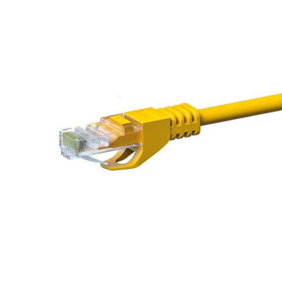 CAT5e UTP patchkabel 0,50m geel  - CCA