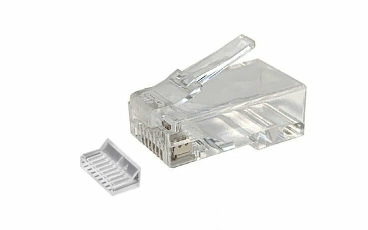 CAT6 Connector RJ45 + Hulpstukje - Unshielded - voor soepele kern