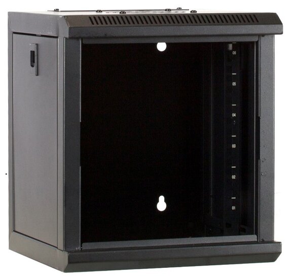 10 inch 4U serverkast met glazen deur 312x310x264mm (BxDxH)