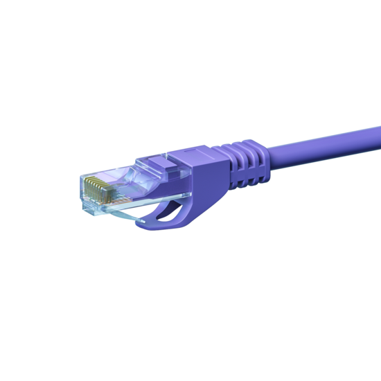 CAT6 UTP patchkabel 0,25m paars - CCA